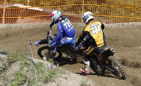 Joona Sajo edellä ja Toni Nieminen perässä TOP250 A+B. Mäntyharju MX-liiga 2026